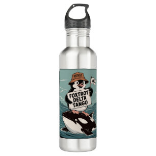 Resist Penguin Activism Vintage Protest  710 Ml Water Bottle