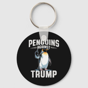 Resist Penguins Against Trump - Make Penguin Tax F Key Ring
