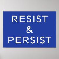 Resist & Persist blue