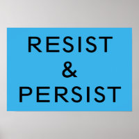 Resist & Persist bright blue