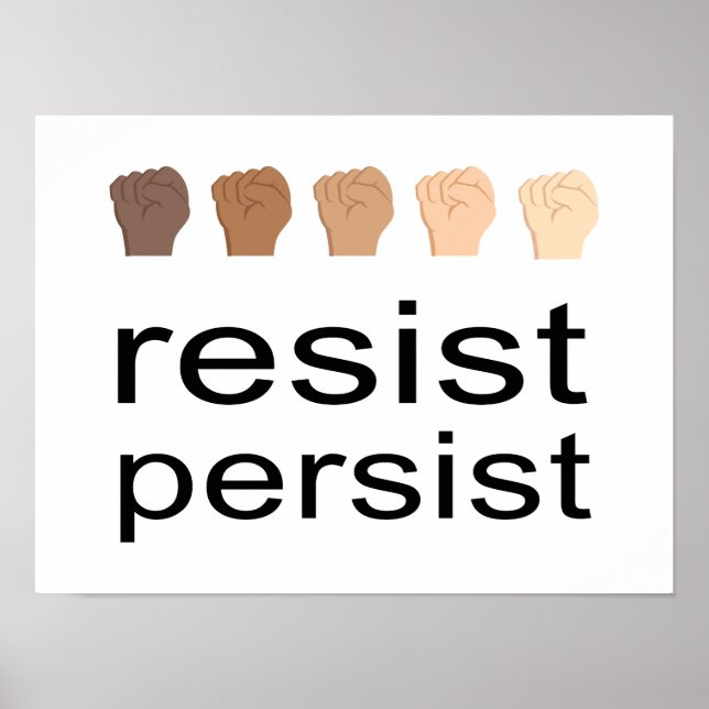 Resist Persist Poster (Front)