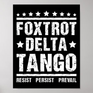Resist - Persist Republican Meme Funny Foxtrots De Poster