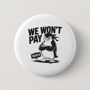 Resist Political Injustice Funny Politics Penguin 6 Cm Round Badge