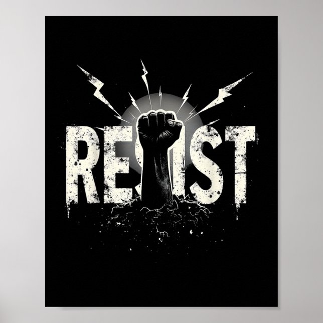 Resist Political Protest _2  Poster (Front)