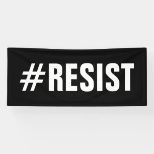 #Resist Political Protest March – Long Banner