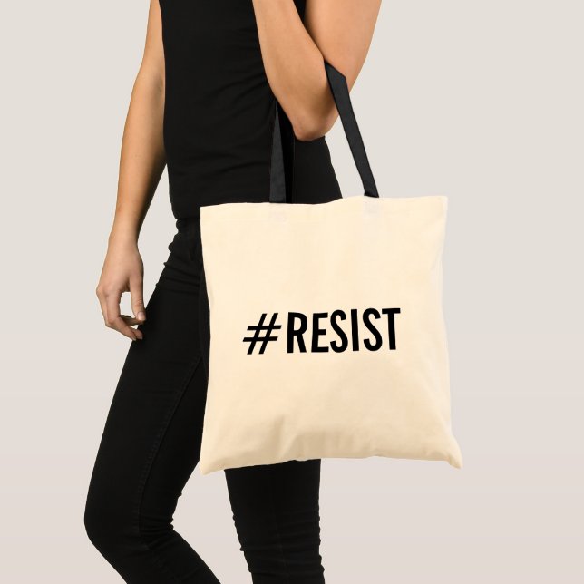 #Resist Political Protest Tote Bag (Front (Product))
