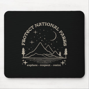 Resist Protect Our National Parks Graphic Anti Tru Mouse Pad