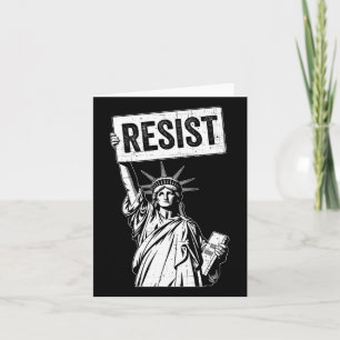Resist Protest Anti Political Protest Card