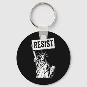 Resist Protest Anti Political Protest Key Ring