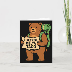 Resist Protest Let's Go Taco Foxtrot Delta Taco Be Card