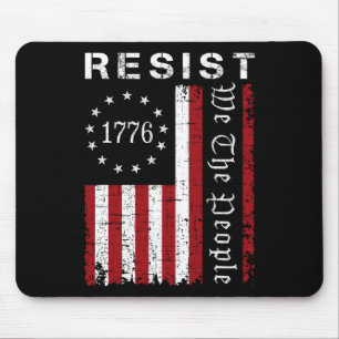 Resist Protest We The People Flag Protest Save Dem Mouse Pad