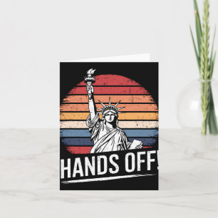 Resist Resistance Statue Of Liberty Hands Off Prot Card