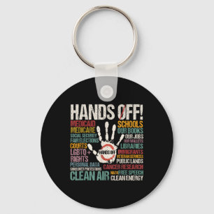 Resist Resistance Statue Of Liberty Hands Off Prot Key Ring