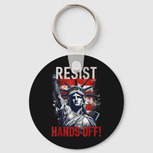 Resist Resistance Statue Of Liberty Hands Off Prot Key Ring
