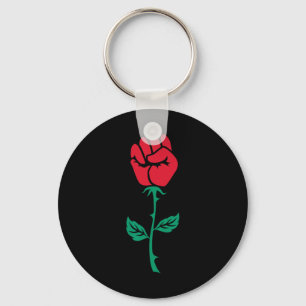 Resist Rose  Key Ring