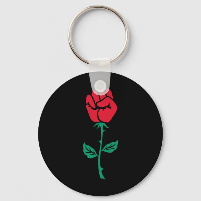 Resist Rose  Key Ring (Front)