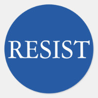 RESIST round sticker
