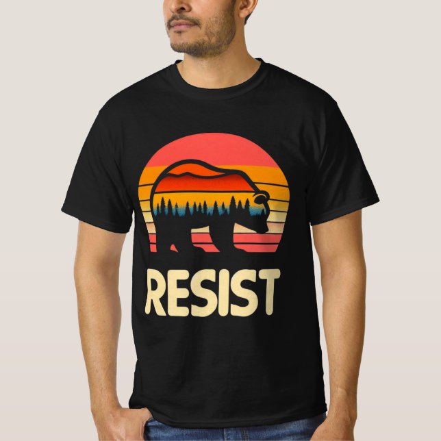 Resist Save Our Parks – Mountain Bear Conservation T-Shirt (Front)