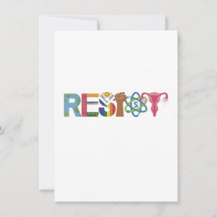 Resist Shirt Resistance Fight Fist Protest Liberal Invitation