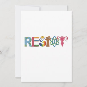 Resist Shirt Resistance Fight Fist Protest Liberal Invitation