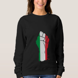 Resist Sign Italian Italy Flag Sweatshirt