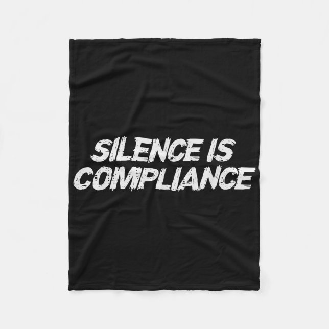 Resist Silence Is Compliance Equality Civil Rights Fleece Blanket (Front)