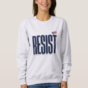 RESIST Small American Flag – Protest Statement Sweatshirt