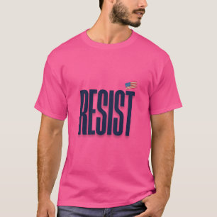 RESIST Small American Flag – Protest Statement T-Shirt