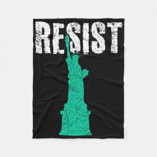 Resist Statue Of Liberty 1 Fleece Blanket