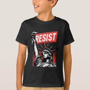 Resist Statue Of Liberty Activism Freedom Protest T-Shirt