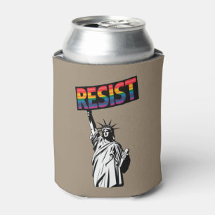 Resist Statue of Liberty Feminist Gift Can Cooler