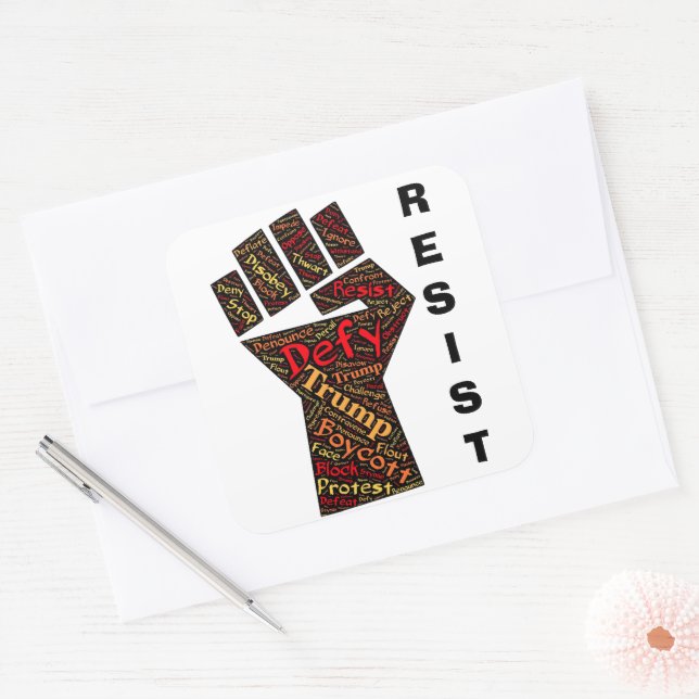Resist Sticker (Envelope)