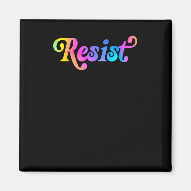 Resist Sticker1  Magnet (Front)
