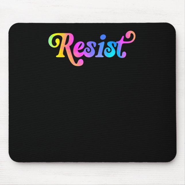 Resist Sticker1  Mouse Pad (Front)