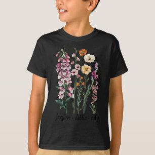 Resist Subtle Floral Protest Vintage Foxglove Dahl T-Shirt