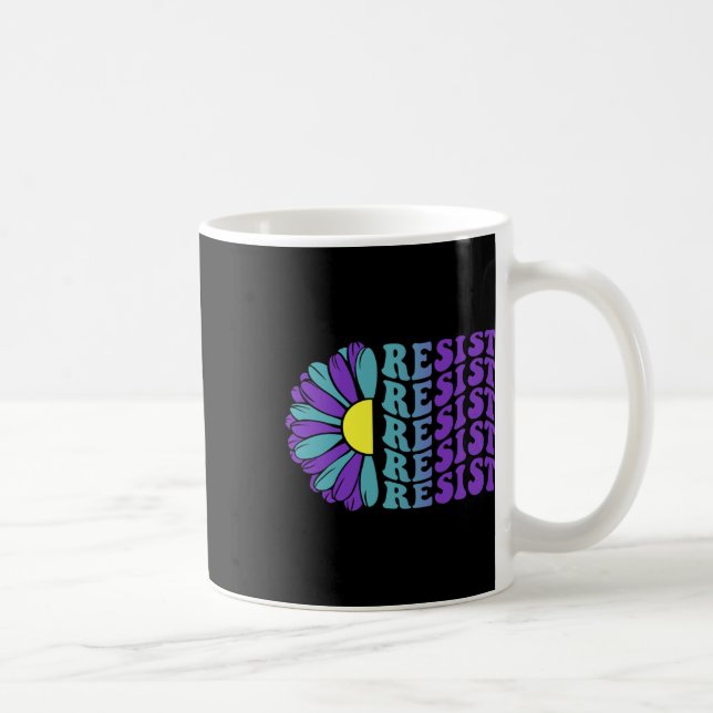 Resist Suicide Prevention Depression Awareness 1  Coffee Mug (Right)