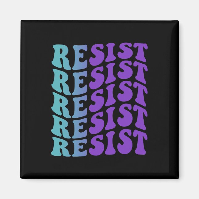 Resist Suicide Prevention Depression Awareness  Magnet (Front)
