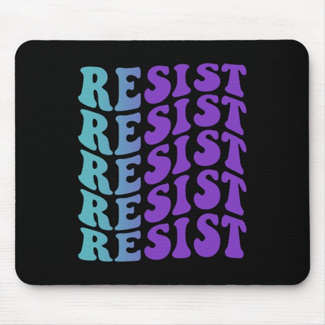 Resist Suicide Prevention Depression Awareness  Mouse Pad (Front)