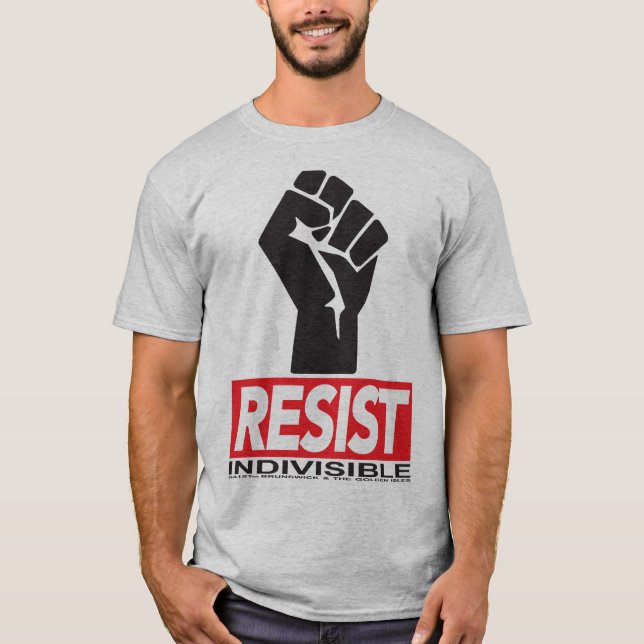 Resist Tee Colour on grey shirt (Front)