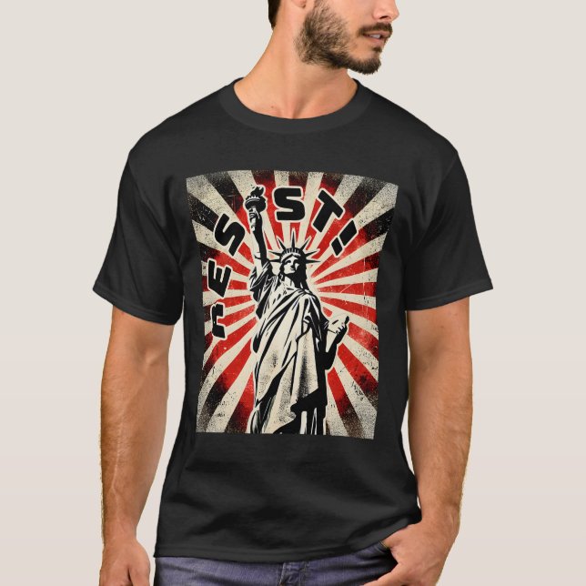 Resist Tee Statue Of Liberty Resist Activism Freed (Front)