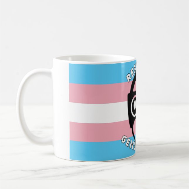 RESIST THE GENDER BORG MUG! COFFEE MUG (Left)