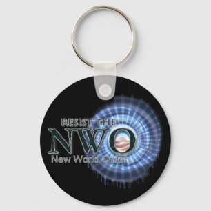 Resist the NWO Key Ring