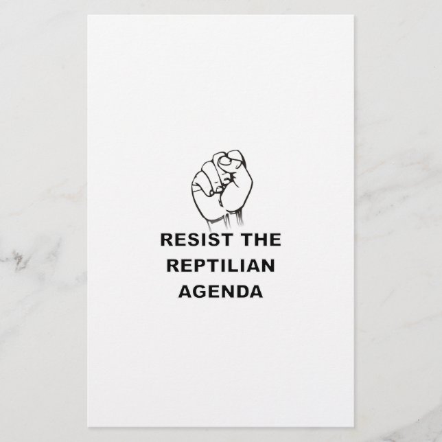 Resist The Reptilian Agenda (Front)