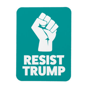 Resist Trump Clenched Solidarity Fist Magnet
