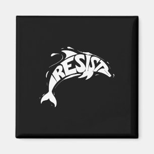 Resist Trump Dolphin Protest Anti Trump Political  Magnet