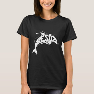Resist Trump Dolphin Protest Anti Trump Political T-Shirt