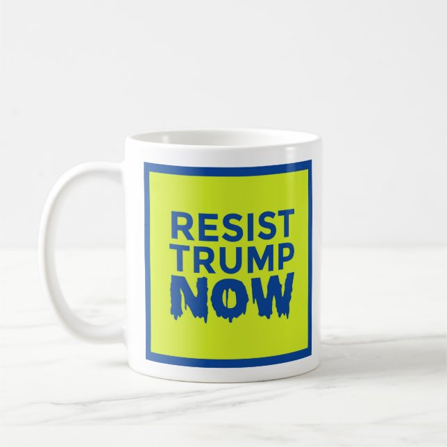 RESIST TRUMP NOW logo mug (Left)