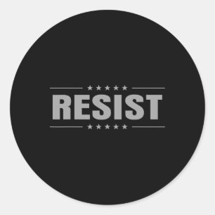 Resist Trump Protest Anti Political We The People Classic Round Sticker