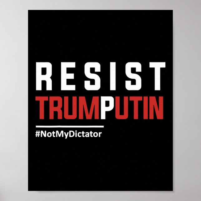Resist Trump Putin  Poster (Front)