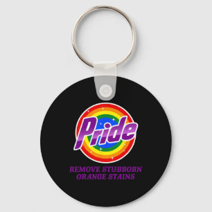 Resist Trump Remove Stubborn Orange Stains Pride M Key Ring